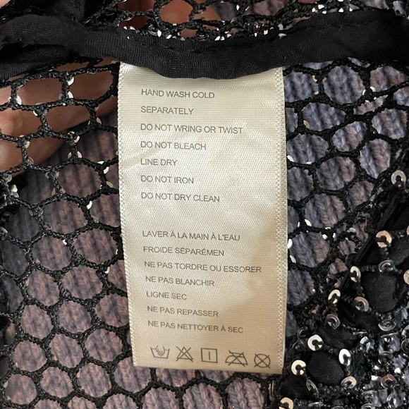 Free People Sparks Fly Top Black Size M New with Tags - Picture 7 of 7